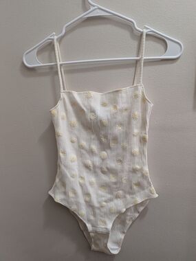 icone Floral One-Piece Lingerie in White